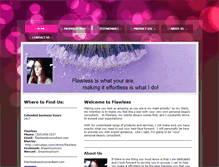 Tablet Screenshot of flawlessbeautyconsultant.com